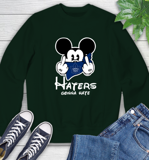 NHL Toronto Maple Leafs Haters Gonna Hate Mickey Mouse Disney Hockey T Shirt Sweatshirt 12