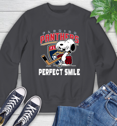 NHL Florida Panthers Snoopy Perfect Smile The Peanuts Movie Hockey T Shirt Sweatshirt 6