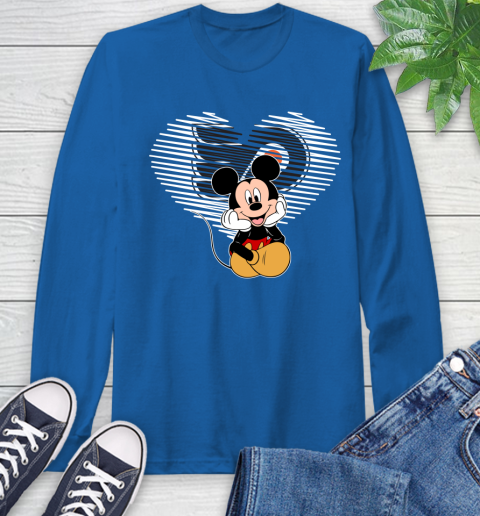 NHL Philadelphia Flyers The Heart Mickey Mouse Disney Hockey Long Sleeve T-Shirt 10