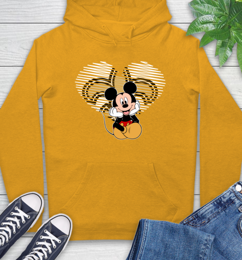 NFL New Orleans Saints The Heart Mickey Mouse Disney Football T Shirt_000 Hoodie 2