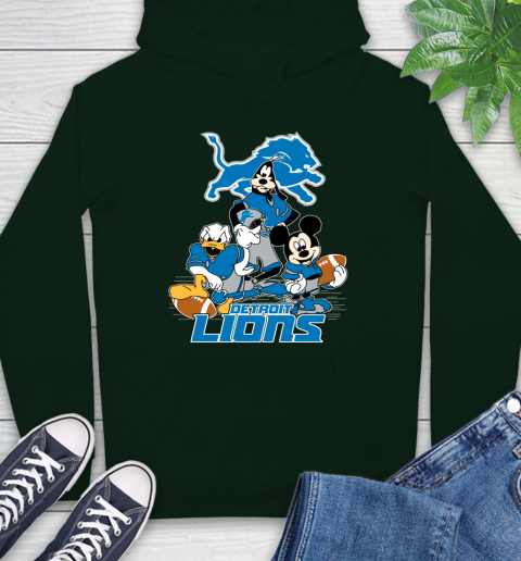 NFL Detroit Lions Mickey Mouse Donald Duck Goofy Football Shirt Hoodie 12