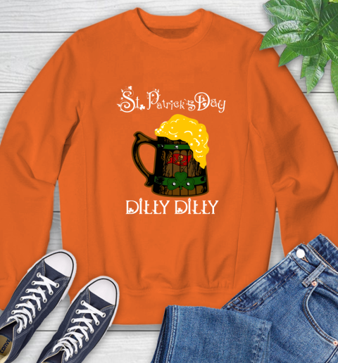 NFL Tampa Bay Buccaneers St Patrick's Day Dilly Dilly Beer Football Sports Sweatshirt 3