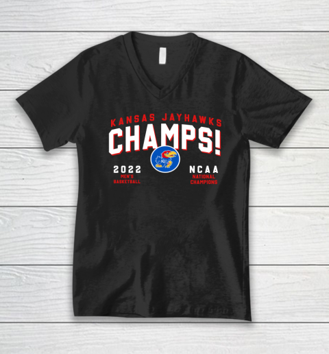 Kansas Jayhawks Championship V-Neck T-Shirt
