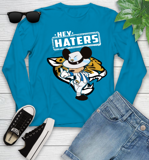NFL Hey Haters Mickey Football Sports Jacksonville Jaguars Youth Long Sleeve 8
