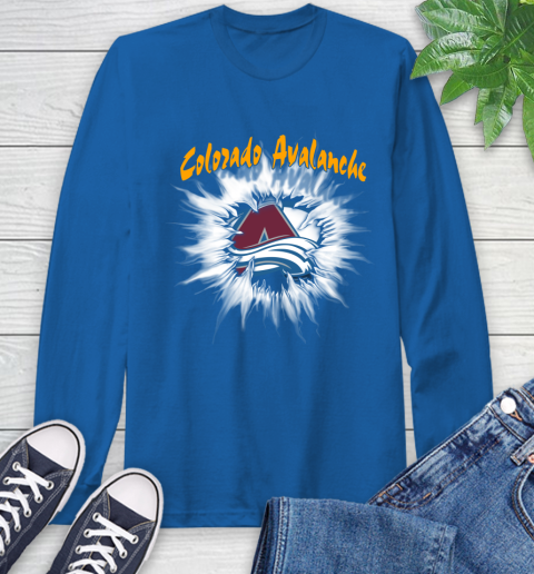 Colorado Avalanche NHL Hockey Adoring Fan Rip Sports Long Sleeve T-Shirt 10