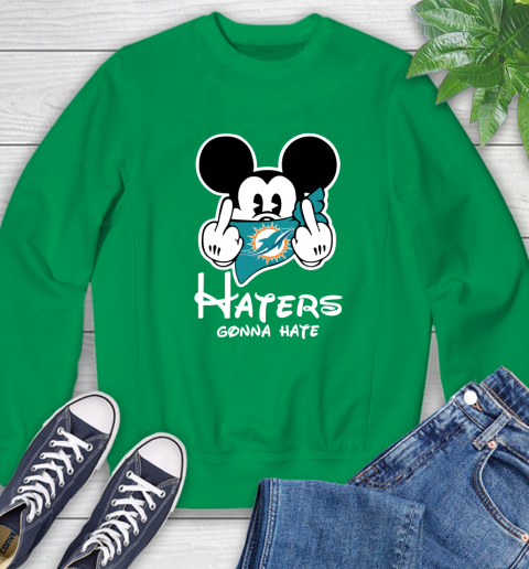 NFL Miami Dolphins Haters Gonna Hate Mickey Mouse Disney Football T Shirt Sweatshirt 7