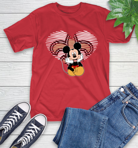 NFL New Orleans Saints The Heart Mickey Mouse Disney Football T Shirt_000 T-Shirt 11