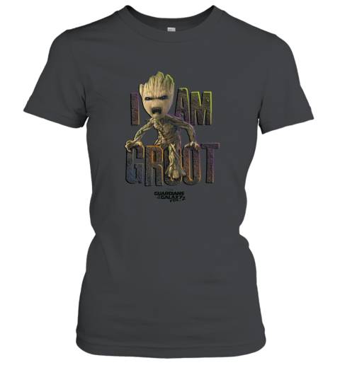 Marvel Guardians Vol2 I AM GROOT Cute Angry Graphic T Shirt Women T-Shirt