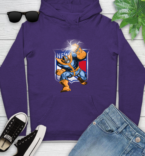 New York Rangers NHL Hockey Thanos Avengers Infinity War Marvel Youth Hoodie 5