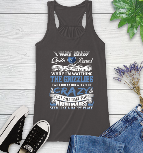 Memphis Grizzlies NBA Basketball Don't Mess With Me While I'm Watching My Team Racerback Tank 11