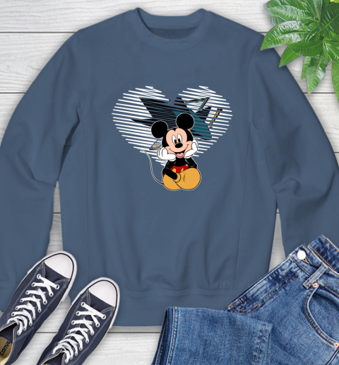 NHL San Jose Sharks The Heart Mickey Mouse Disney Hockey Sweatshirt 8