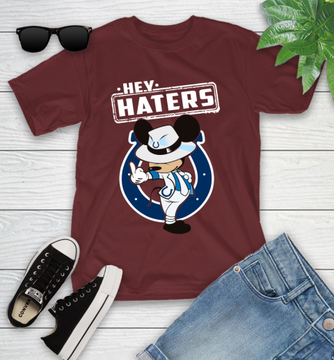 NFL Hey Haters Mickey Football Sports Indianapolis Colts Youth T-Shirt 14