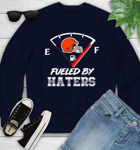 Cleveland Browns NFL Football Fueled By Haters Sports Youth Sweatshirt 2