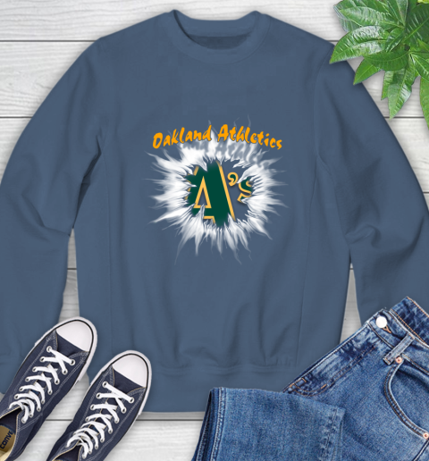 Oakland Athletics MLB Baseball Adoring Fan Rip Sports Sweatshirt 8