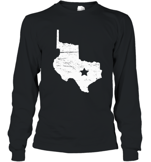 Republic of Texas 1836 Distressed T Shirt Long Sleeve