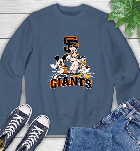 MLB San Francisco Giants Mickey Mouse Donald Duck Goofy Baseball T Shirt Sweatshirt 8
