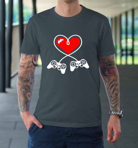 This Is My Valentine Pajama Shirt Gamer Controller T-Shirt 12