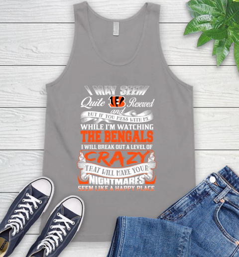 Cincinnati Bengals NFL Football Don't Mess With Me While I'm Watching My Team Tank Top 3
