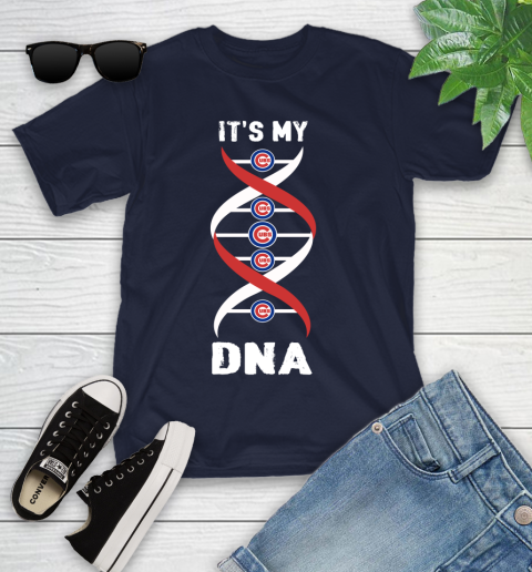 Chicago Cubs MLB Baseball It's My DNA Sports Youth T-Shirt 2