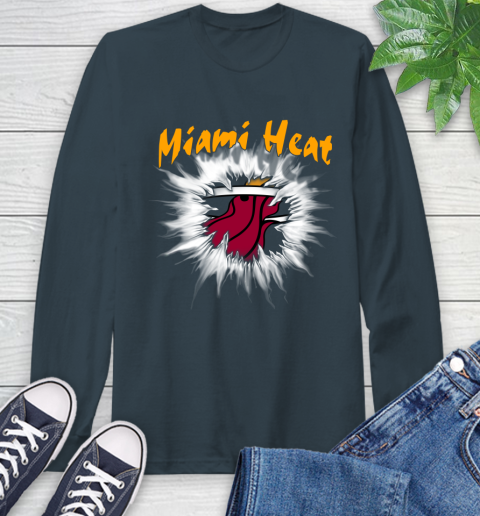 Miami Heat NBA Basketball Rip Sports Long Sleeve T-Shirt 9