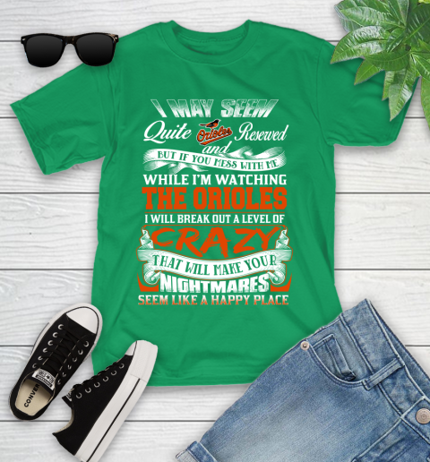 Baltimore Orioles MLB Baseball Don't Mess With Me While I'm Watching My Team Youth T-Shirt 8