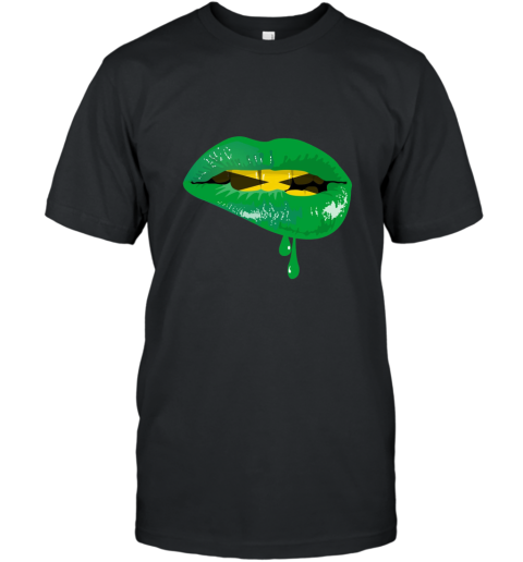 Dripping Lips Jamaica Flag T shirt T-Shirt