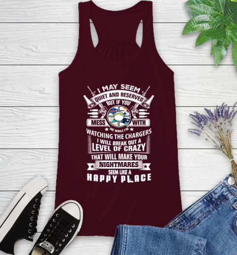 Los Angeles Rams NFL Football Don't Mess With Me While I'm Watching My Team Sports (2) Racerback Tank 2