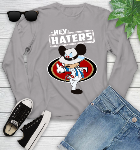 NFL Hey Haters Mickey Football Sports San Francisco 49ers Youth Long Sleeve 5