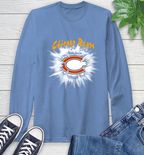 Chicago Bears NFL Football Adoring Fan Rip Sports Long Sleeve T-Shirt 12