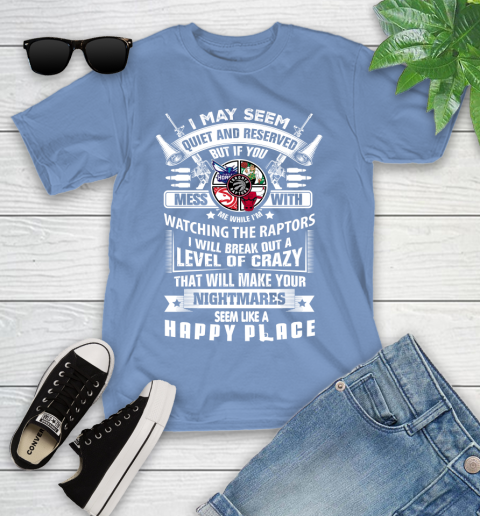 Toronto Raptors NBA Basketball Don't Mess With Me While I'm Watching My Team Sports Youth T-Shirt 15