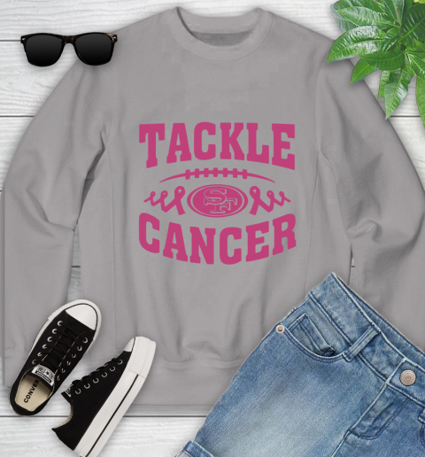 San Francisco 49ers Tackle Breast Cancer Youth Sweatshirt 4