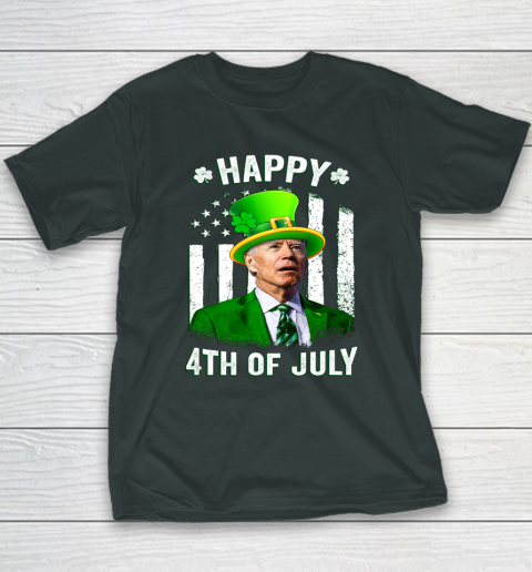 Anti Joe Biden St Patricks Day Shirt Happy 4th Of July Funny Youth T-Shirt 3
