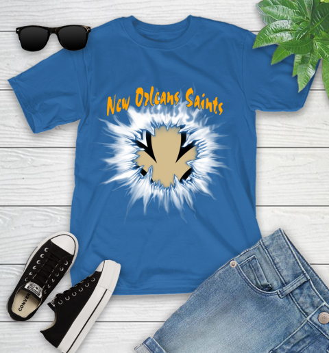 New Orleans Saints NFL Football Adoring Fan Rip Sports Youth T-Shirt 12