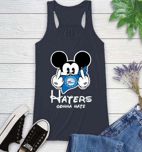 NBA Philadelphia 76ers Haters Gonna Hate Mickey Mouse Disney Basketball T Shirt Racerback Tank 10