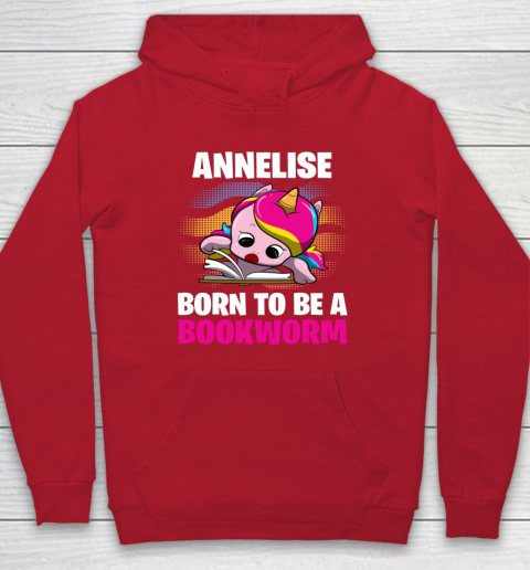 Annelise Born To Be A Bookworm Unicorn Hoodie 15