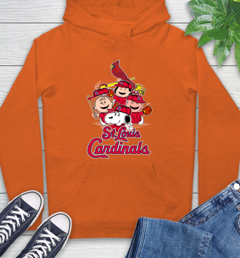 MLB St.Louis Cardinals Snoopy Charlie Brown Woodstock The Peanuts Movie Baseball T Shirt_000 Hoodie 4