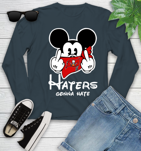 NFL Tampa Bay Buccaneers Haters Gonna Hate Mickey Mouse Disney Football T Shirt_000 Youth Long Sleeve 9