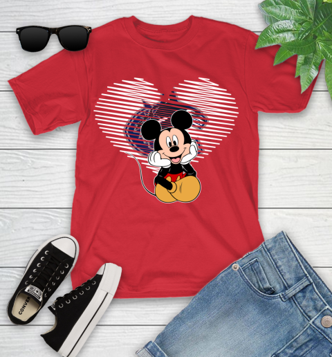NHL Vancouver Canucks The Heart Mickey Mouse Disney Hockey Youth T-Shirt 13
