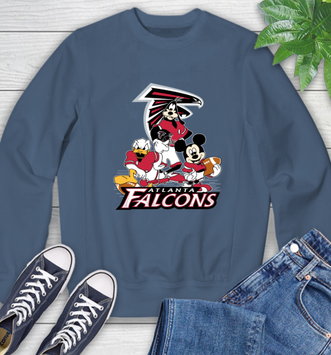 NFL Atlanta Falcons Mickey Mouse Donald Duck Goofy Football Shirt Sweatshirt 8
