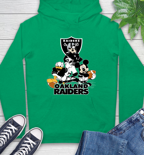 NFL Oakland Raiders Mickey Mouse Donald Duck Goofy Football Shirt Hoodie 8