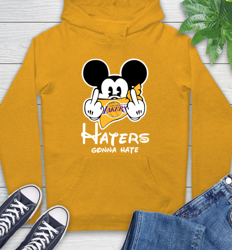 NBA Los Angeles Lakers Haters Gonna Hate Mickey Mouse Disney Basketball T Shirt Hoodie 2