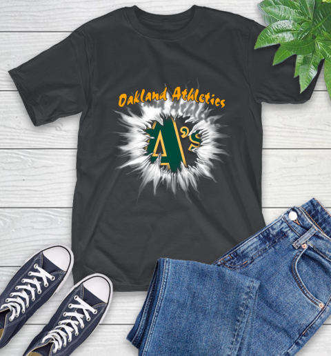 Oakland Athletics MLB Baseball Adoring Fan Rip Sports T-Shirt