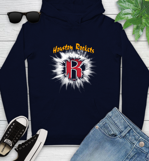 Houston Rockets NBA Basketball Rip Sports Youth Hoodie 3