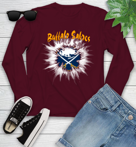 Buffalo Sabres NHL Hockey Adoring Fan Rip Sports Youth Long Sleeve 6