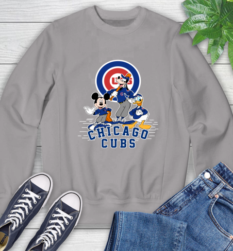 MLB Chicago Cubs Mickey Mouse Donald Duck Goofy Baseball T Shirt Sweatshirt 5