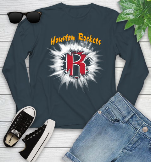 Houston Rockets NBA Basketball Rip Sports Youth Long Sleeve 9