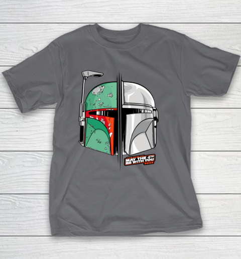 Star Wars Mando and Boba Fett May the 4th Be With You Youth T-Shirt 5