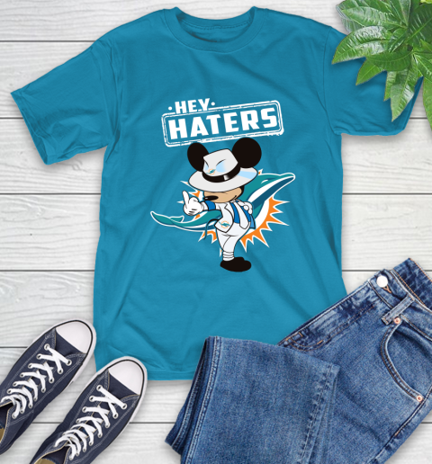 NFL Hey Haters Mickey Football Sports Miami Dolphins T-Shirt 9