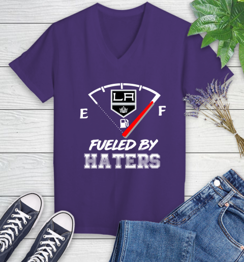Los Angeles Kings NHL Hockey Fueled By Haters Sports Women's V-Neck T-Shirt 3