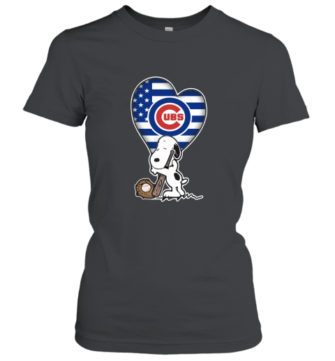 Chicago Cubs Snoopy Baseball Sports Shirts Women T-Shirt